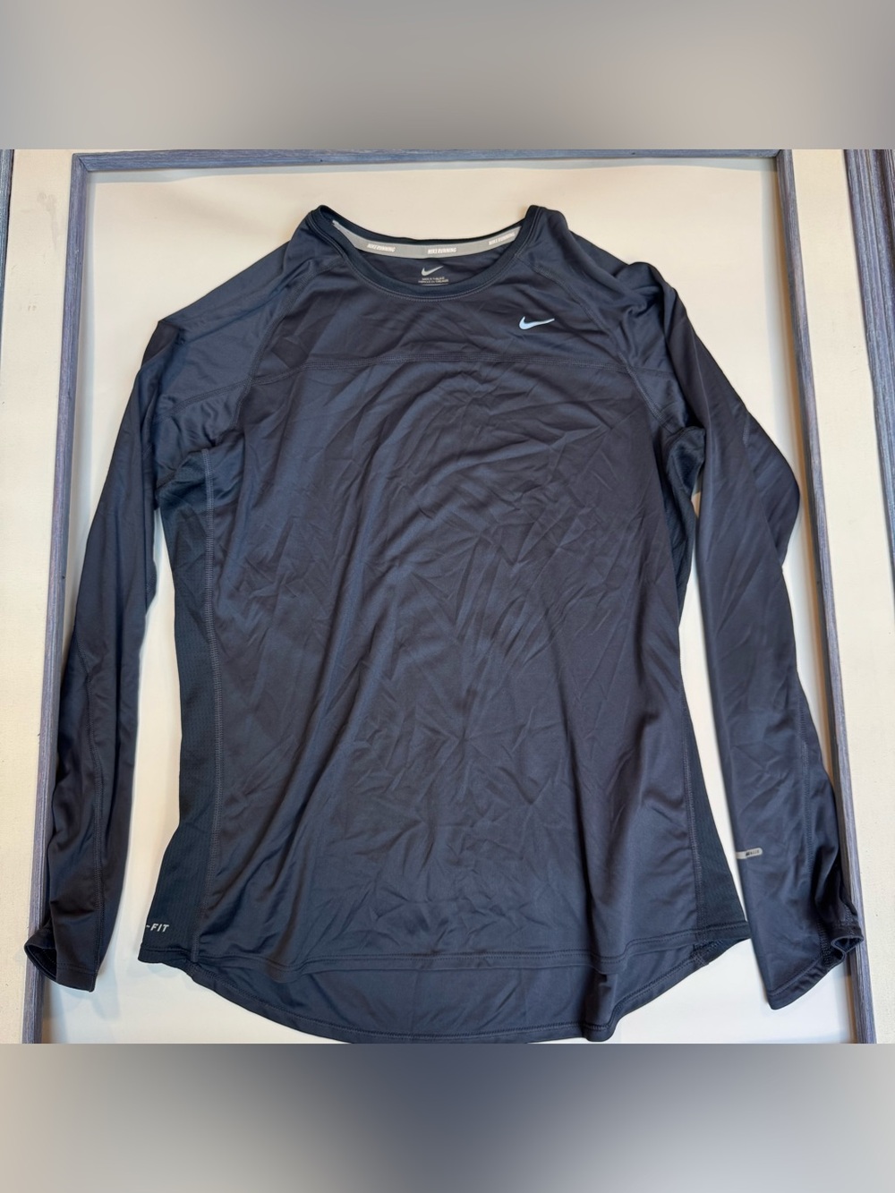 XL Nike Dry Fit Blue/Grey Long Sleeve